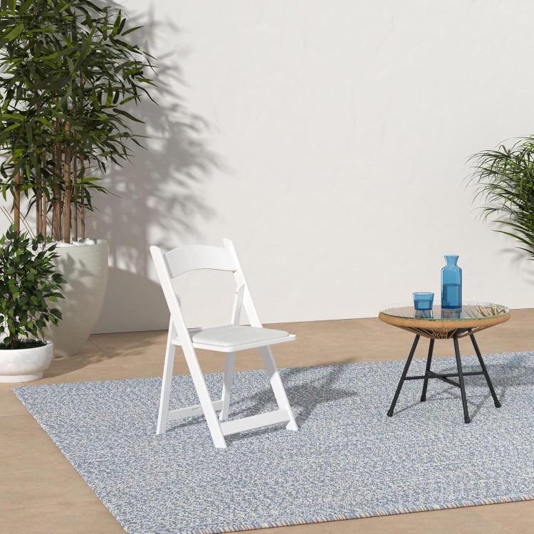 White Resin Folding Chairs