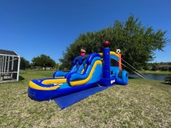 Sport Combo Double Lane Inflated Pool Wet/Dry