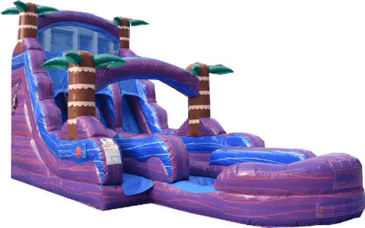 22 Foot Purple Hurricane® Double Lane Inflated Pool