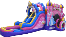 Diamond Princess Combo Double Lane Inflated Pool Wet and Dry