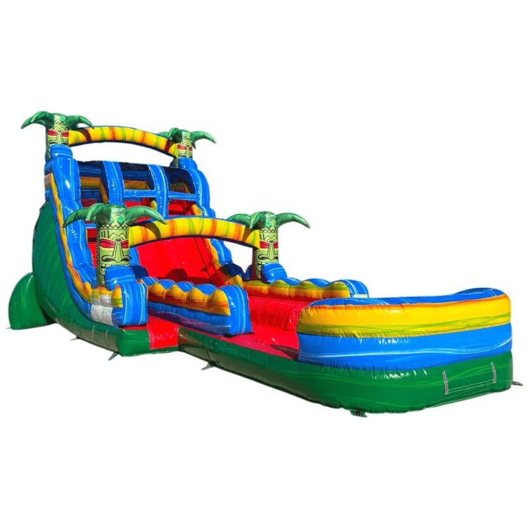 18ft Reggae Rush Wet/Dry Dual Lane Water Slide
