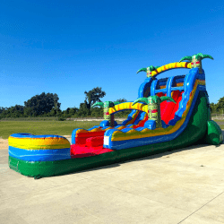18ft reggae rush hybrid dual lane inflatable water slide 8030393 1 1 18ft Reggae Rush Wet/Dry Dual Lane Water Slide